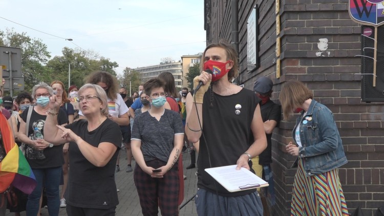 Tęczowy protest pod komendą. LGBT wsparł wiceprezydent Wrocławia [ZDJĘCIA], Karolina Stachera