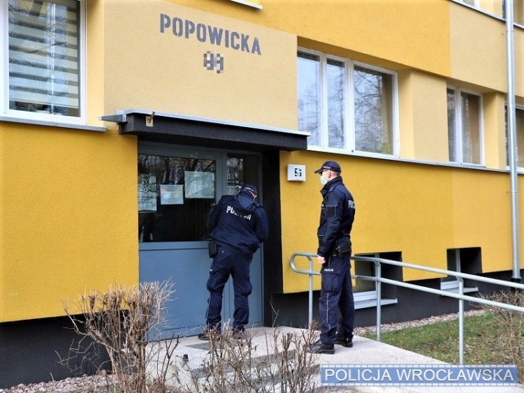 Ewakuacja mieszkańców, Policja wrocławska