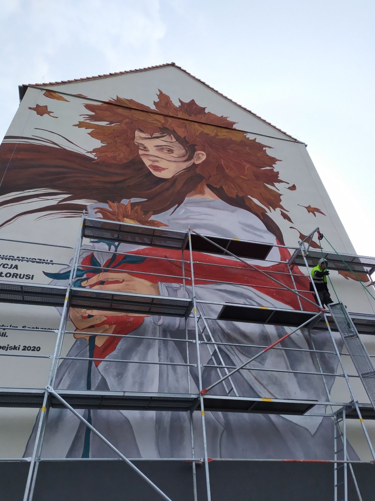 Wrocław ma nowy mural. Został poświęcony Białorusi [ZDJĘCIA], mat. pras.