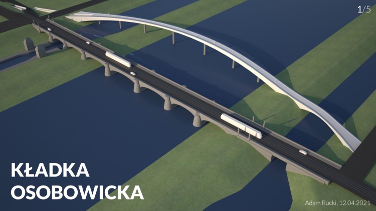 Most Osobowicki konsultowany. Pojawiła się koncepcja kładki pieszo-rowerowej, Adam Rucki