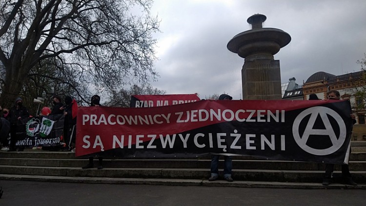 Protest 1-majowy we Wrocławiu [ZDJĘCIA], Andrzej Borek