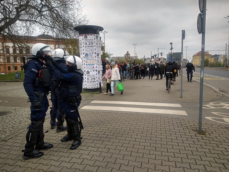 Protest 1-majowy we Wrocławiu [ZDJĘCIA], Andrzej Borek