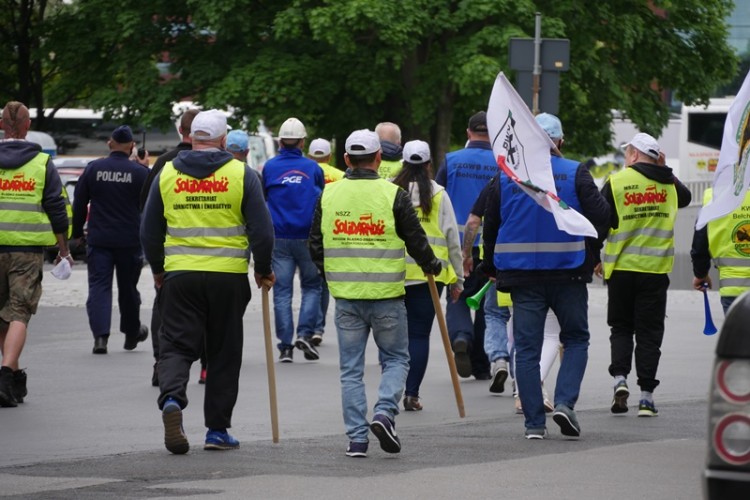 Protest górników z Turowa we Wrocławiu, Jakub Jurek
