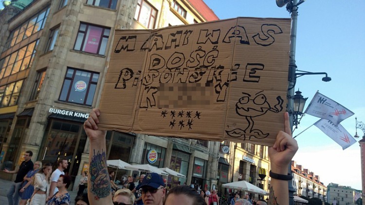 Protest w obronie TVN-u we Wrocławiu [ZDJĘCIA], Andrzej Borek