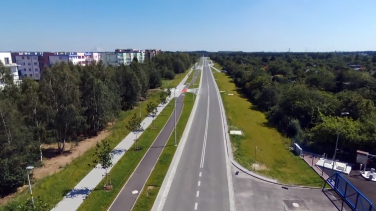Oto droga, która połączy Stabłowice z ul. Kosmonautów [WIDEO Z LOTU PTAKA], youtube.com/Z Lotu Ptaka