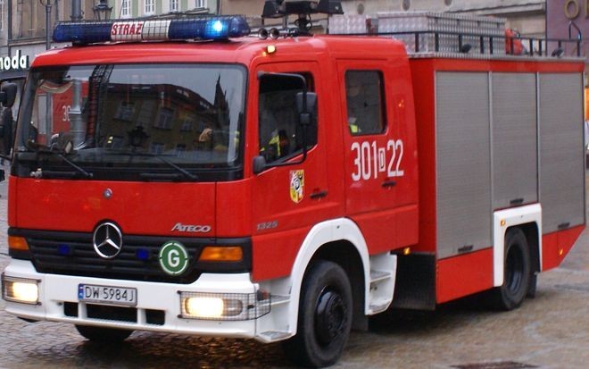 Wrocław: pożar samochodu w okolicy Rynku, archiwum