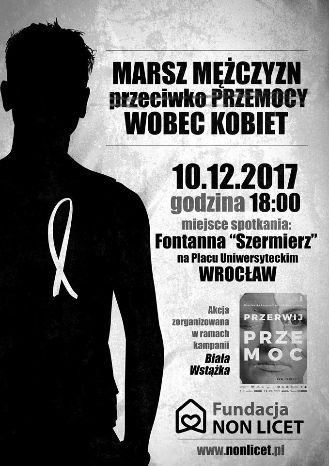 Przez Wrocław przejdzie Marsz Mężczyzn Przeciwko Przemocy Wobec Kobiet, 0