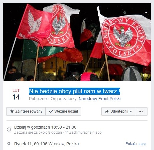 Solidarni z Frasyniukiem i narodowcy zaplanowali pikietę w tym samym miejscu. Dojdzie do konfrontacji?, facebook.com