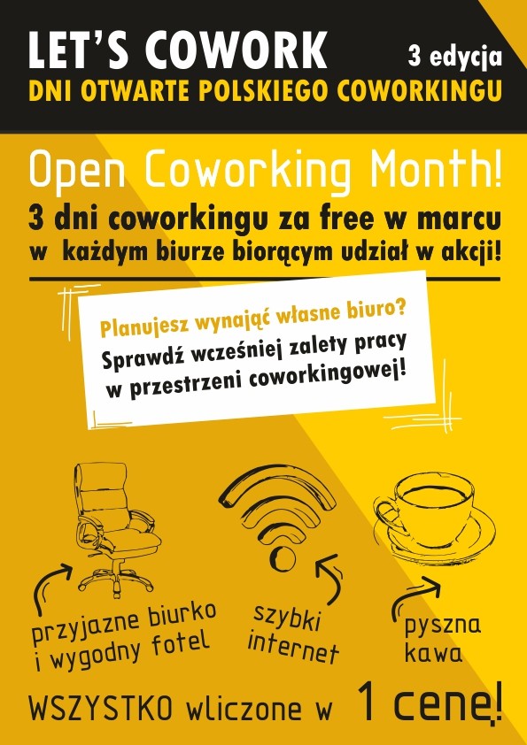 Wrocław: trzy biura coworkingowe bezpłatnie udostępnią miejsca pracy, 0