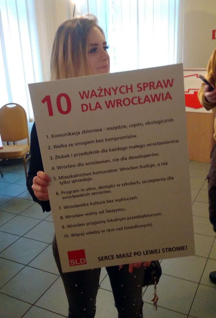 SLD pokazało program dla Wrocławia. Twarzą partii będzie Bartłomiej Ciążyński, 0