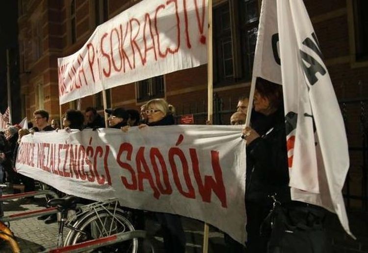 Protest pod Pręgierzem w 