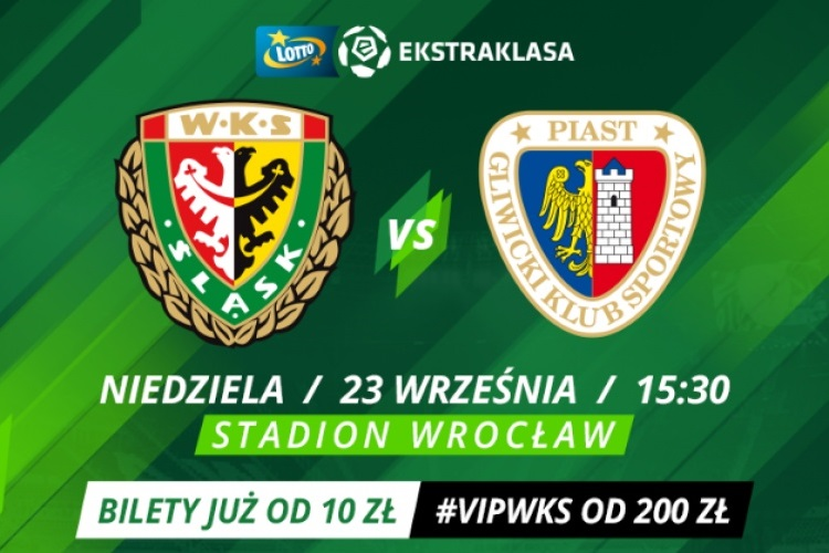 Trwa sprzedaż biletów na mecz Śląska Wrocław z Piastem Gliwice, 0