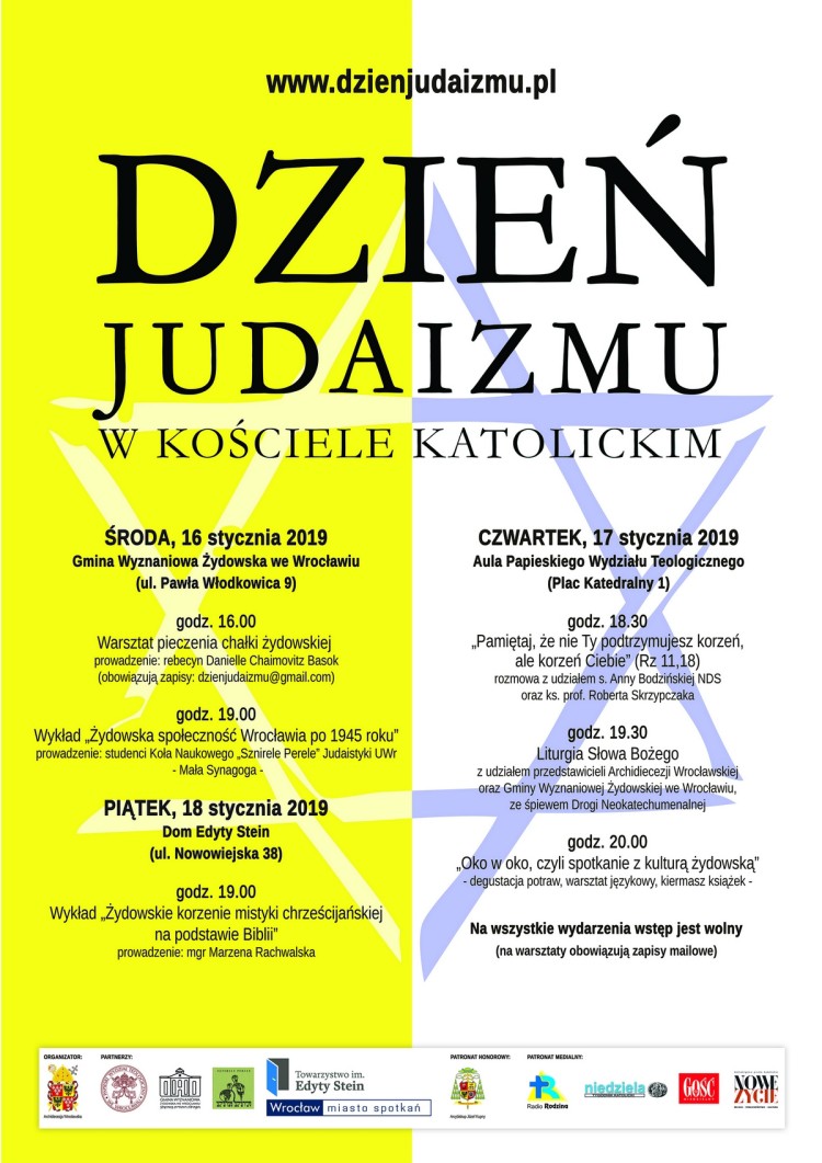 Dzień Judaizmu w Kościele katolickim. Wrocław planuje obchody [PROGRAM], Archidiecezja Wrocławska