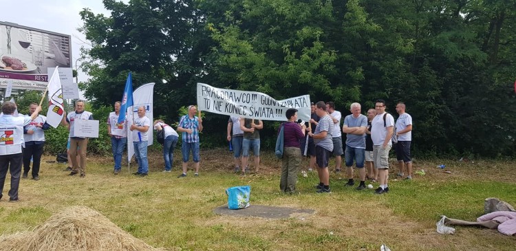 Protest pracowników Volvo. Chcą więcej zarabiać, mat. pras.