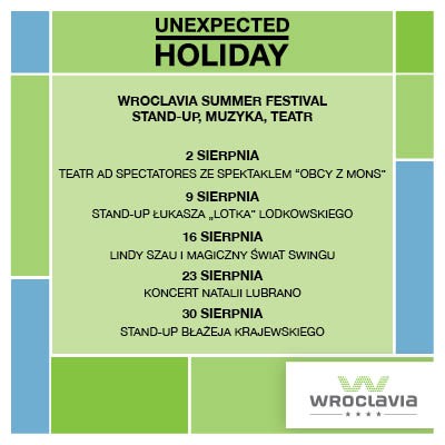 Wroclavia Summer Festival. Stand-up, muzyka, teatr i taniec, 0