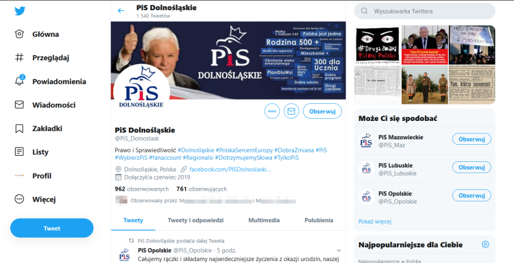 Kontrowersyjna grafika na profilu „PiS Dolnośląskie”. Opozycja: „To niedopuszczalna mowa nienawiści”, twitter.com/pis_dolnoslask
