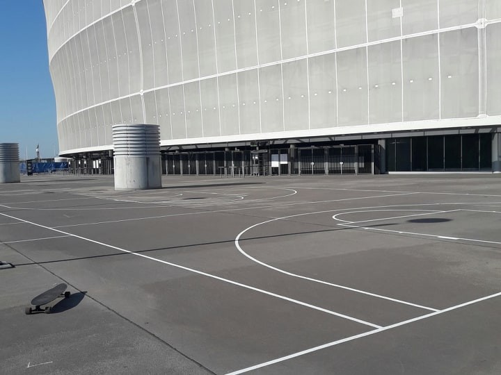 Przy Stadionie Wrocław powstaje boisko do koszykówki [ZOBACZ], mat. pras.