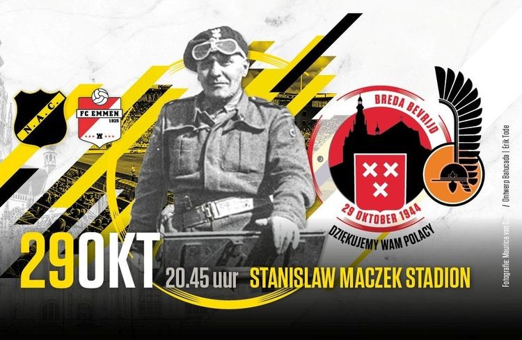 Gen. Maczek patronem stadionu w partnerskim mieście Wrocławia, Twitter NAC Breda