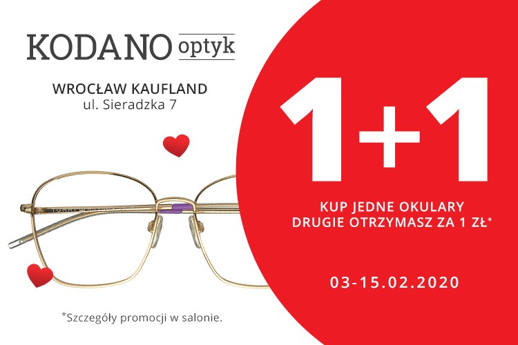 Walentynkowa promocja – drugie okulary za 1 zł!, 0