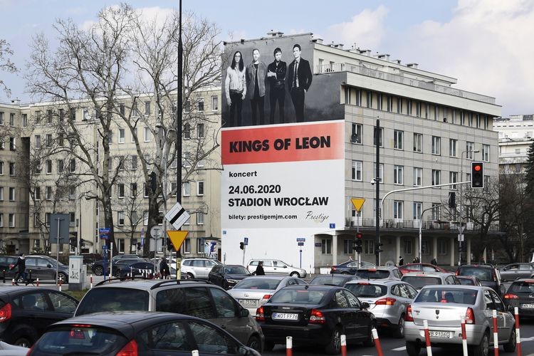 Mural promujący wrocławski koncert Kings of Leon, Materiały prasowe