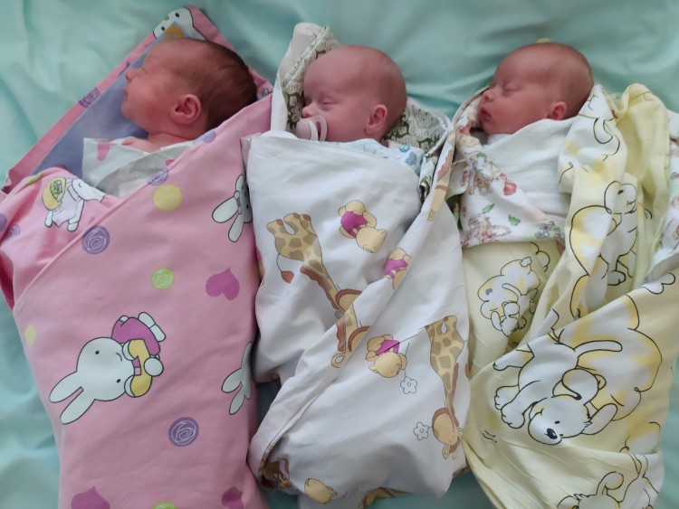 W szpitalu przy Borowskiej urodziły się trojaczki! [ZDJĘCIA], Archiwum rodziny