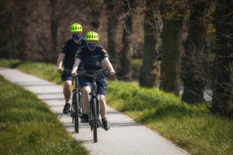 Wracają patrole straży miejskiej na rowerach. Dziennie będą przejeżdżać 50 km, Straż Miejska Wrocławia
