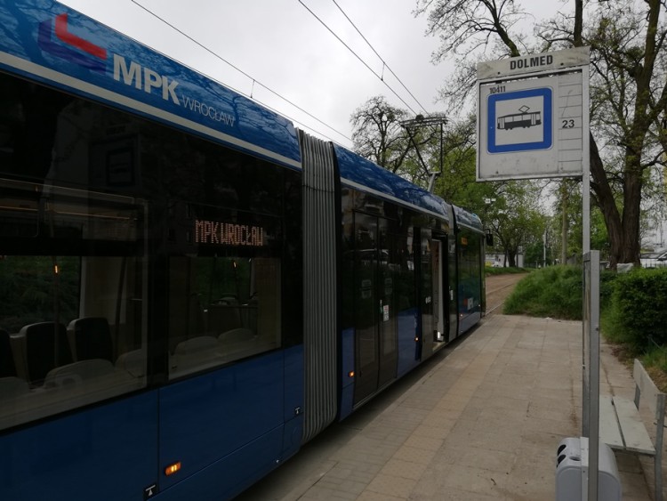 Pierwszy przejazd tramwaju po nowym odcinku TAT na Nowy Dwór [WIDEO], Bartosz Senderek