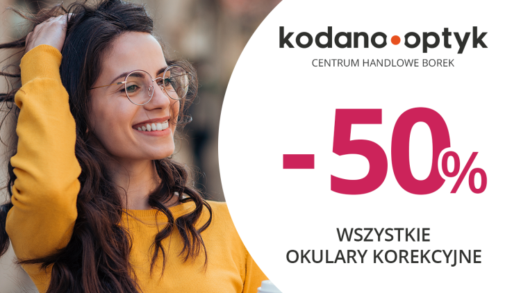 Wszystkie okulary korekcyjne (oprawki + soczewki okularowe) 50% taniej w KODANO Optyk!, 0