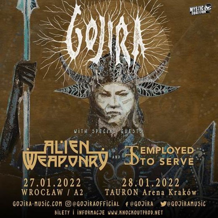 Gojira na dwóch koncertach w Polsce. Znany metalowy zespół wystąpi we Wrocławiu, Mat. pras.