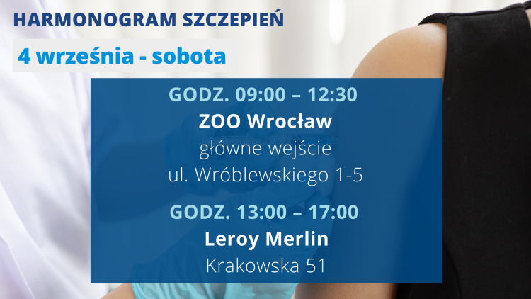 Przy markecie, w zoo i na wyścigach. Tu we Wrocławiu zaszczepisz się na COVID-19, MPK Wrocław