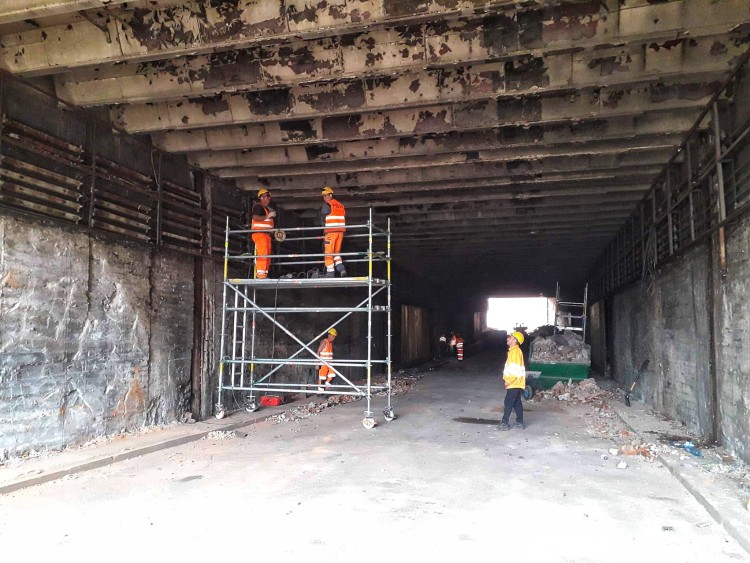 Koniec remontu tunelu pod pl. Dominikańskim [ZDJĘCIA], mat. ZDiUM