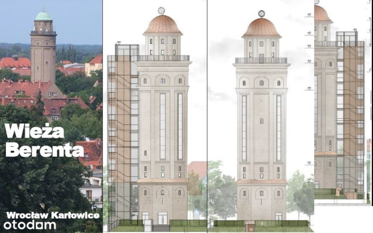 Wrocław: wieża ciśnień do remontu i na sprzedaż. Będzie miała windę! [WIZUALIZACJE], Wrocławskie Centrum Inwestycyjne