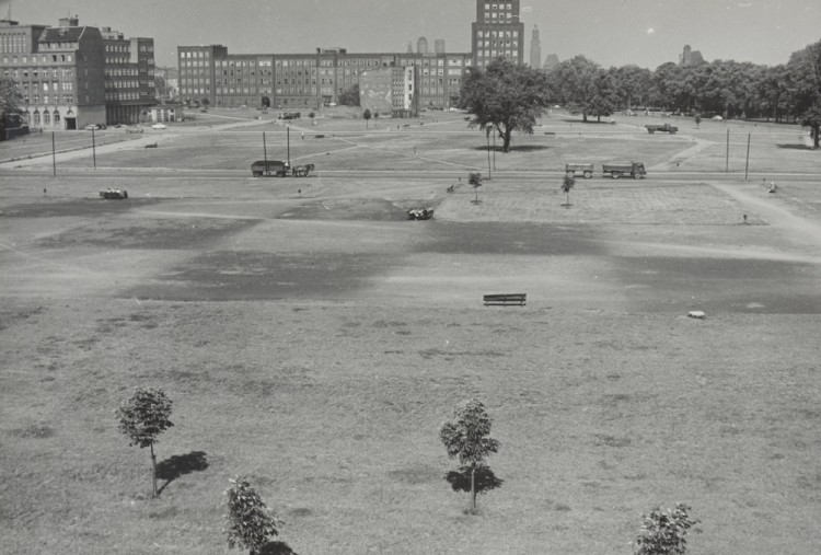 Tak wyglądał plac Społeczny 50 lat temu, Biblioteka Narodowa