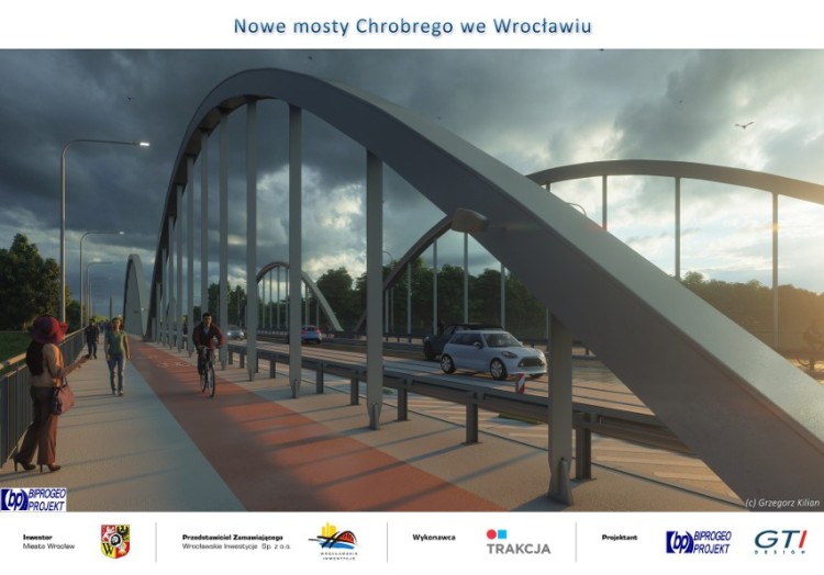 Tak będzie wyglądał nowy wrocławski most. Przyjedzie znad morza, Materiały inwestora