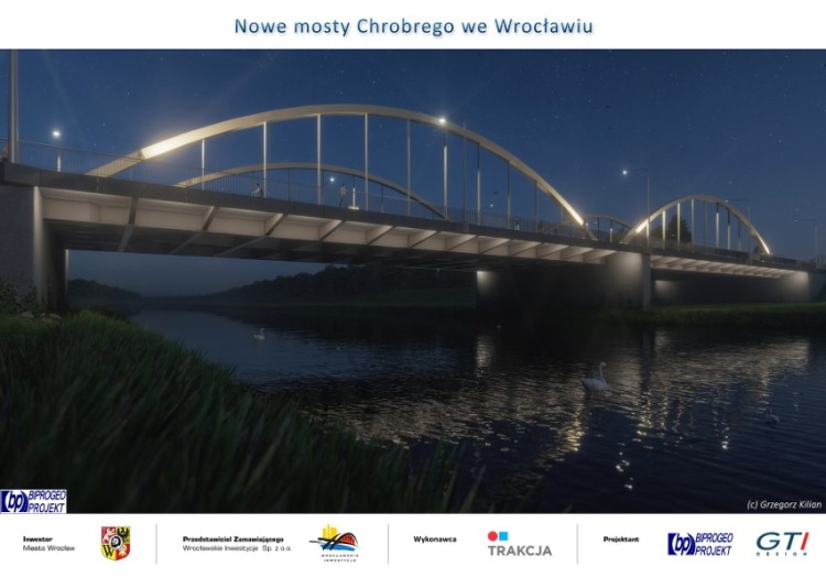 Tak będzie wyglądał nowy wrocławski most. Przyjedzie znad morza, Materiały inwestora