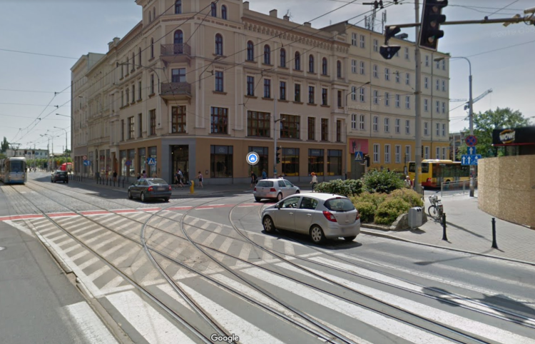 Wrocław: remont ważnego skrzyżowania. Tramwaje znikną na kilka tygodni, Google