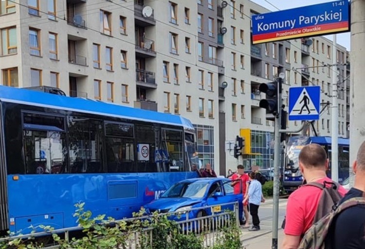 Tramwaj zderzył się z taksówką w centrum Wrocławia, Dominika Sypień