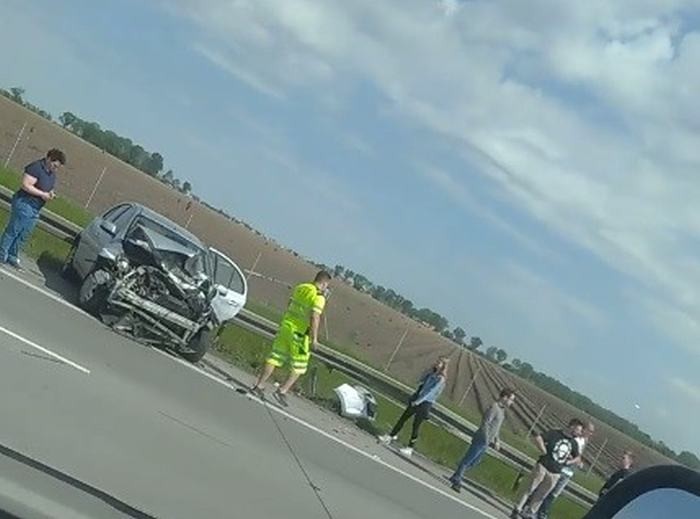 Wypadek trzech aut na autostradzie A4 pod Wrocławiem [ZDJĘCIA], Michał Choim
