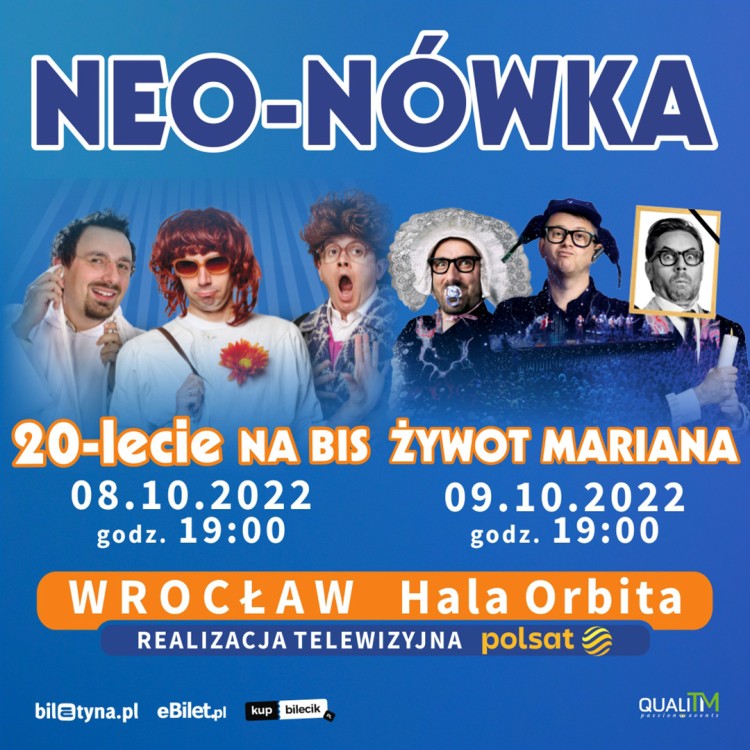 Już 8 i 9 października 2022 roku, zapraszamy na weekend z Kabaretem Neo-Nówka do wrocławskiej Hali Orbita!, 
