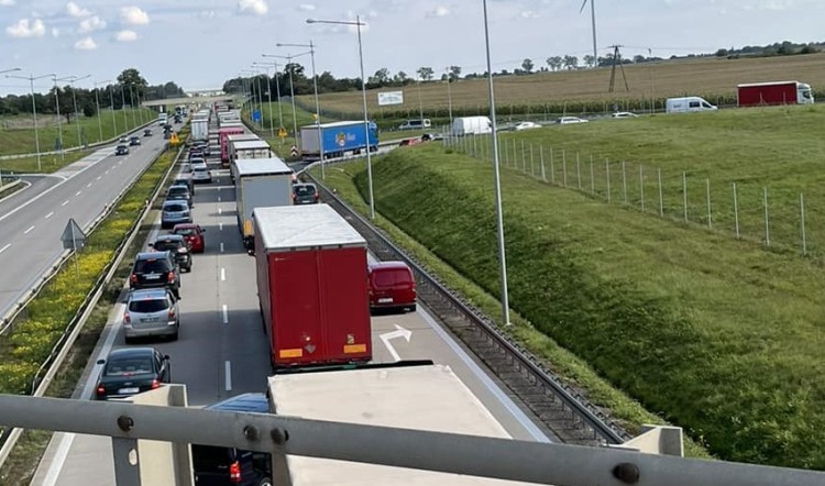 Utrudnienia na autostradzie A4 do Wrocławia po wypadku, Czytelniczka