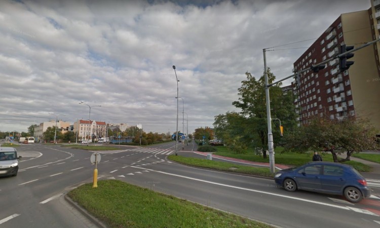 Wrocław: Remont dużego skrzyżowania nocą. Będzie praktycznie nieprzejezdne, Google Maps