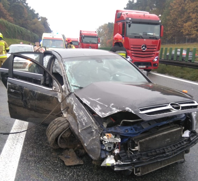 Wypadek na autostradzie A4 pod Wrocławiem. Tworzy się korek, zdjęcie ilustracyjne/OSP Balice