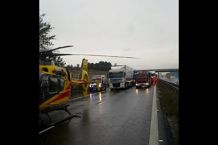 Wypadek na autostradzie A4. Lądował śmigłowiec ratunkowy, zdjęcie ilustracyjne/OSP Żórawina