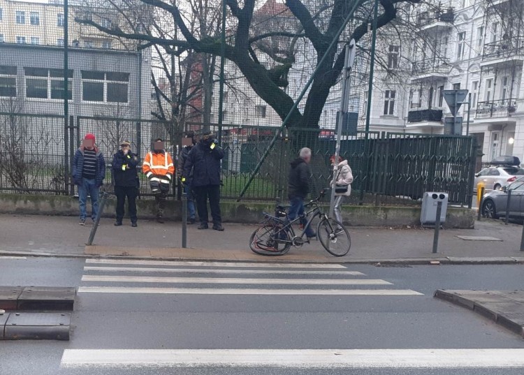 Wrocław: Potrącenie rowerzystki na Nadodrzu, es