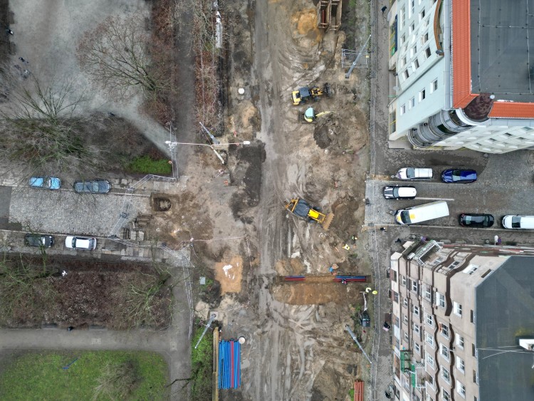 Tak dziś wygląda ulica Pomorska. Najnowsze zdjęcia z budowy, Jakub Jurek