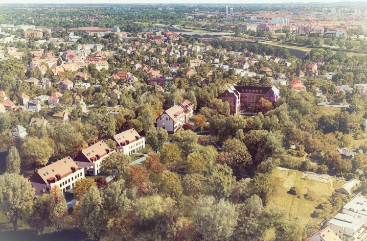 Wrocław: Trwa remont dawnego szpitala dziecięcego. Budowa hotelu opóźniona, Arche