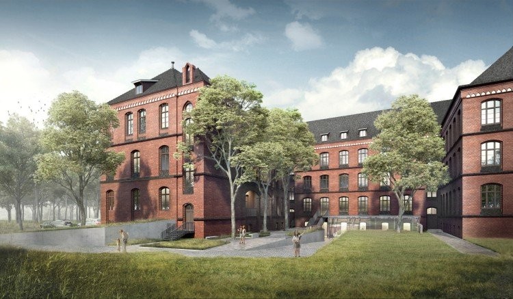 Wrocław: Trwa remont dawnego szpitala dziecięcego. Budowa hotelu opóźniona, Arche