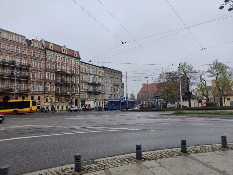Wrocław: Utrudnienia w ruchu tramwajów na placu Bema, Bartosz Gałczyński