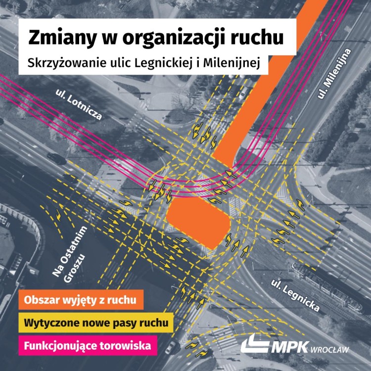 Wrocław: Znów zmiany na Legnickiej dla kierowców i pasażerów MPK! Ależ tam będą korki!, MPK Wrocław