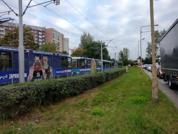 Wrocław: Wykoleiły się dwa tramwaje. Naprawa torowiska i duże utrudnienia w ruchu, Mikołaj Gołębiowski